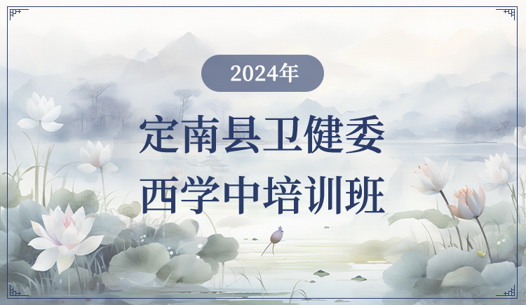 2024年定南县卫健委西学中培训班
